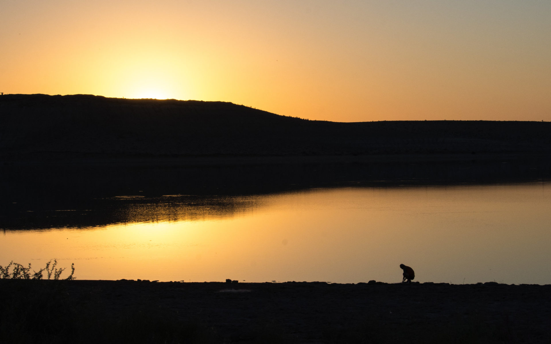 Sunrise in the desert
